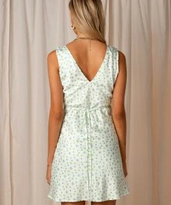 Peppermayo Exclusive Audrey Vintage Slip Dress - Green Wild Poppies New & Most Loved 7 Peppermayo Exclusive Audrey Vintage Slip Dress - Green Wild Poppies New & Most Loved