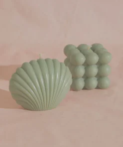 Manara Home Bubble Cube Candle - Green 9 Manara Home Bubble Cube Candle - Green