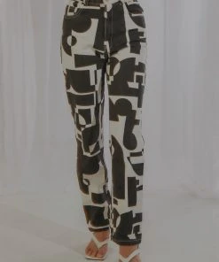 Peppermayo Exclusive Electric Avenue Pants - Black And White Geo 10 Peppermayo Exclusive Electric Avenue Pants - Black And White Geo