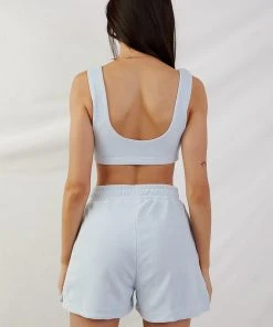 Peppermayo Exclusive New & Most Loved Cote Dazur Terry Crop - Blue