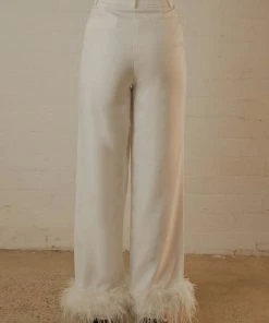 Peppermayo Exclusive Shake It Off Feather Pants - Snow - Pre-Order New & Most Loved 12 Peppermayo Exclusive Shake It Off Feather Pants - Snow - Pre-Order New & Most Loved