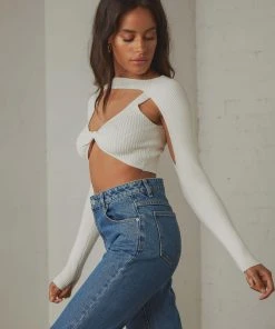 Peppermayo Ride With Me Knit Set - White