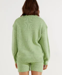 Peppermayo New Tops Northwood Knit Jumper - Sage 11 Peppermayo New Tops Northwood Knit Jumper - Sage