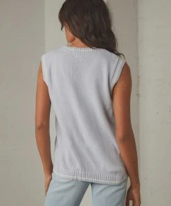 Peppermayo New & Most Loved Centre Court Knit Vest - Blue 11 Peppermayo New & Most Loved Centre Court Knit Vest - Blue