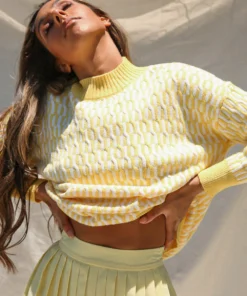 Peppermayo Summer Holidays Knit Jumper - Yellow