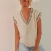 Peppermayo Princeton Girl Knit Vest - Cream