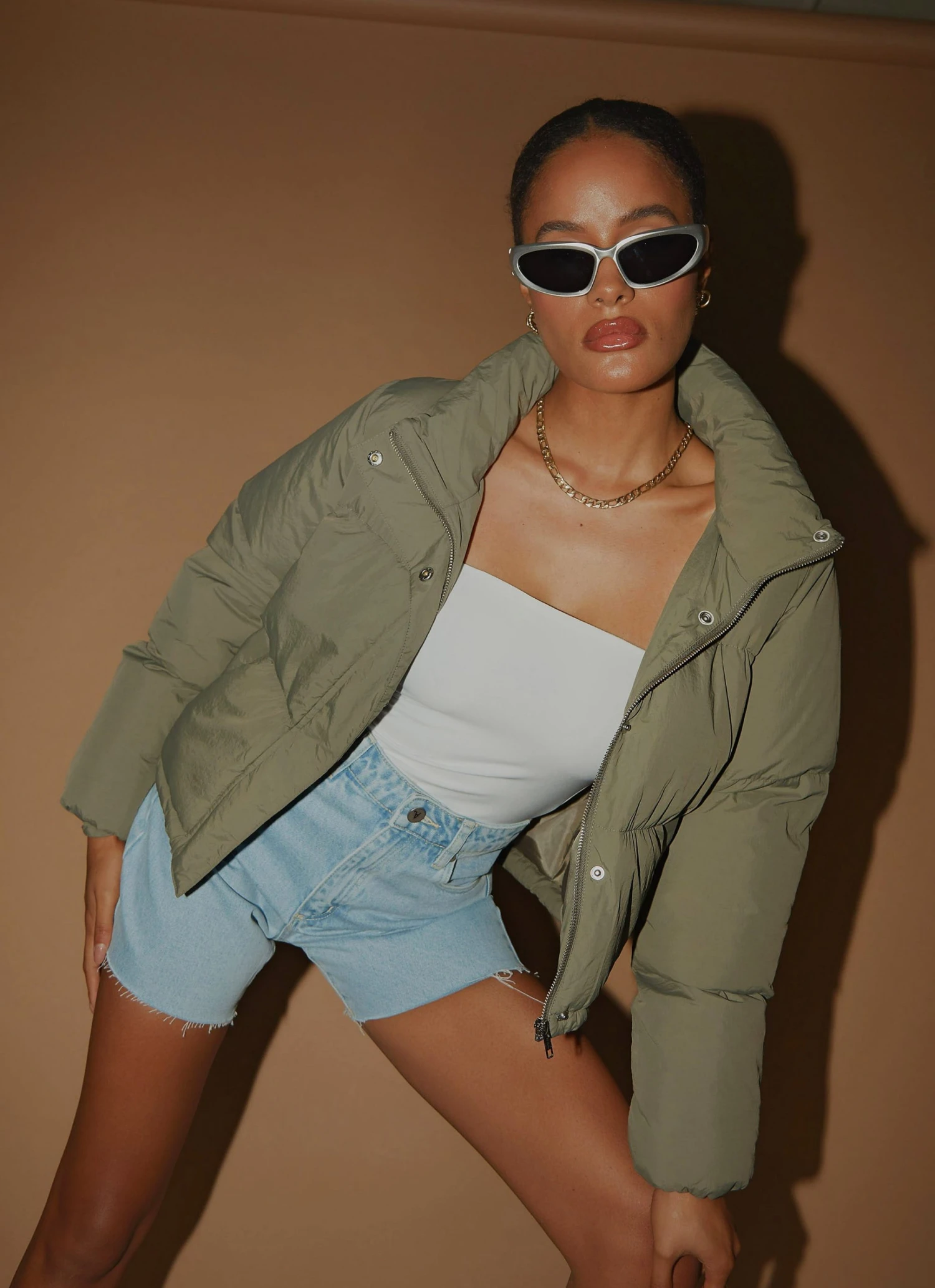 Nude Lucy Topher Puffer Jacket - Willow 6 Nude Lucy Topher Puffer Jacket - Willow