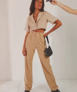 Peppermayo Exclusive New & Most Loved Weekend Mode Pants - Tan