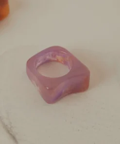 Peppermayo New Accessories Art House Resin Ring - Pink