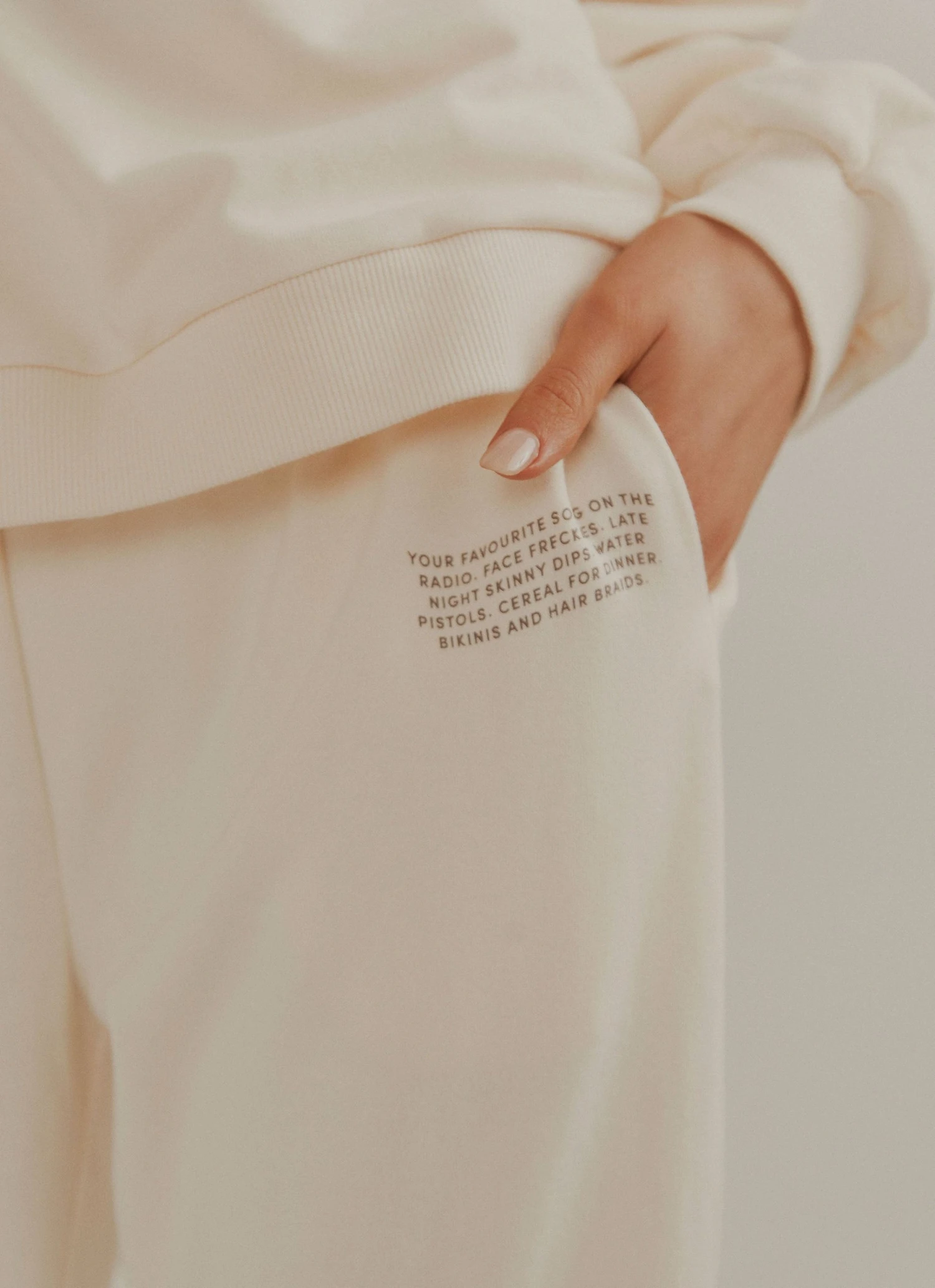 Vacancy Supply New & Most Loved Holiday House Sweatpant - Coconut Milk Vacancy Supply New & Most Loved Holiday House Sweatpant - Coconut Milk