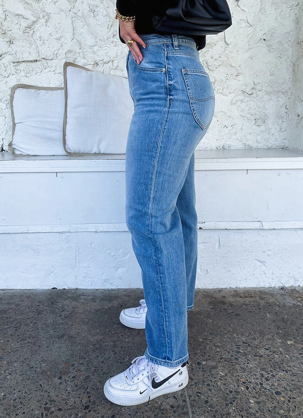 Lee High Straight Jean - Supple Blue 7 Lee High Straight Jean - Supple Blue