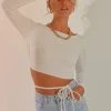 Peppermayo All She Wrote Crop Top - White 1 Peppermayo All She Wrote Crop Top - White