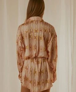 Peppermayo Exclusive Faye Mini Shirt Dress - Vintage Chain New & Most Loved