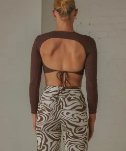 Peppermayo Exclusive Total Crush Tie Back Top - Choc Brown New & Most Loved 11 Peppermayo Exclusive Total Crush Tie Back Top - Choc Brown New & Most Loved