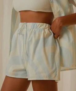 Peppermayo Exclusive Lost Summer Shorts - Light Blue Wave New & Most Loved