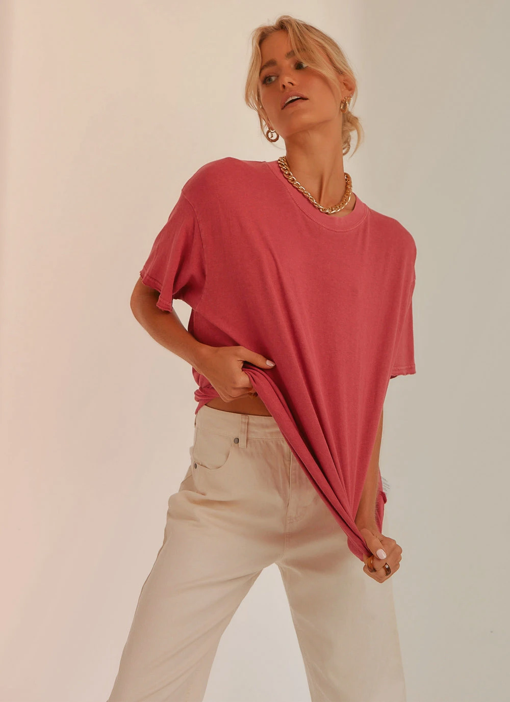 Afends New & Most Loved Slay Hemp Oversized Tee - Watermelon 4 Afends New & Most Loved Slay Hemp Oversized Tee - Watermelon