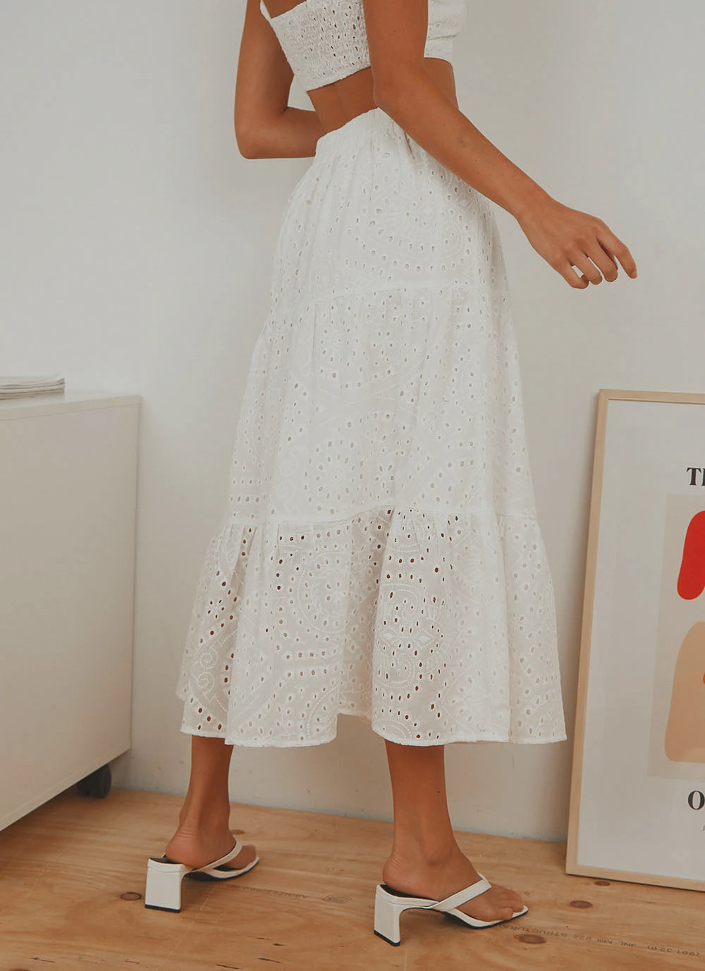 Peppermayo New & Most Loved Callie Midi Skirt - White 7 Peppermayo New & Most Loved Callie Midi Skirt - White