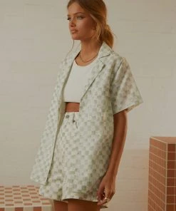 Cools Club New & Most Loved Safari Shirt - Sage Checker 12 Cools Club New & Most Loved Safari Shirt - Sage Checker