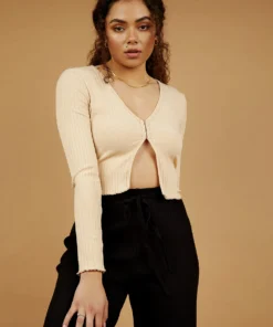 Peppermayo Aim High Knit Top - Cream