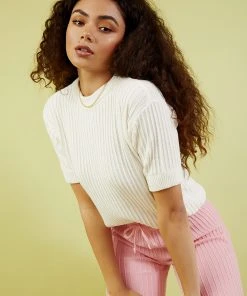 Rue Stiic Pamela Knit Tee - White