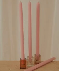 Candle Co Moreton Eco Dinner Candle - Blush Pink