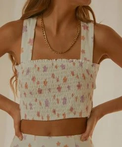Peppermayo Exclusive New & Most Loved Lost Picnics Linen Crop - Pink Wild Poppies