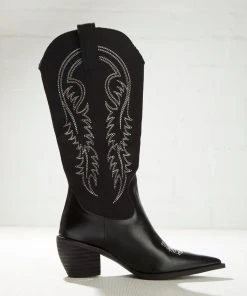 Cult Avenue New & Most Loved Backseat Rider Cowboy Boot - Black