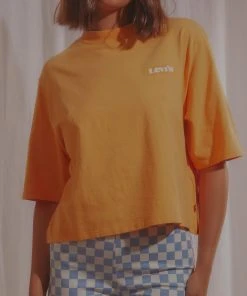 Levi's Heavyweight Box Logo Tee - Kumquot New & Most Loved