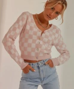 Peppermayo Nobody's Home Knit Cardigan - Pink New & Most Loved