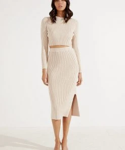 Peppermayo New Tops Define Knit Top - Beige 4 Peppermayo New Tops Define Knit Top - Beige