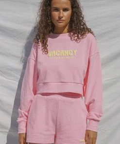 Vacancy Supply Arrival Cropped Jumper - Pink Soda 5 Vacancy Supply Arrival Cropped Jumper - Pink Soda