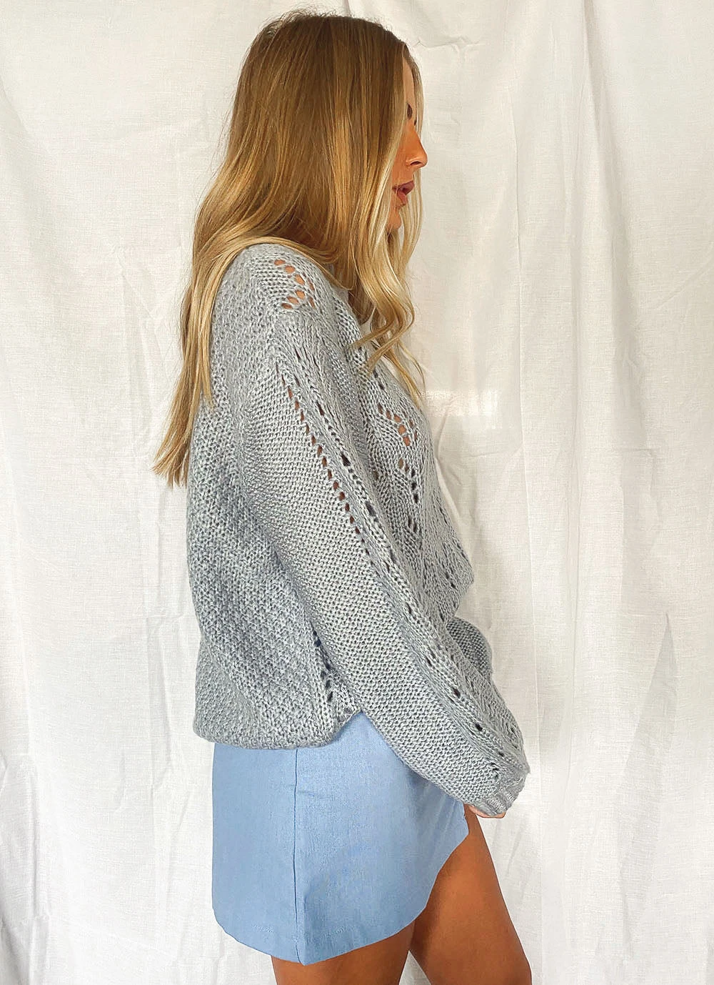 Peppermayo Cloud Nine Knit Jumper - Grey Blue 6 Peppermayo Cloud Nine Knit Jumper - Grey Blue