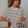 Afends New & Most Loved Niko Stripe Oversized Tee - Off White 1 Afends New & Most Loved Niko Stripe Oversized Tee - Off White