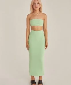 Riley Hubatka X Peppermayo New & Most Loved Sun Seeker Crop Top - Sage 5 Riley Hubatka X Peppermayo New & Most Loved Sun Seeker Crop Top - Sage