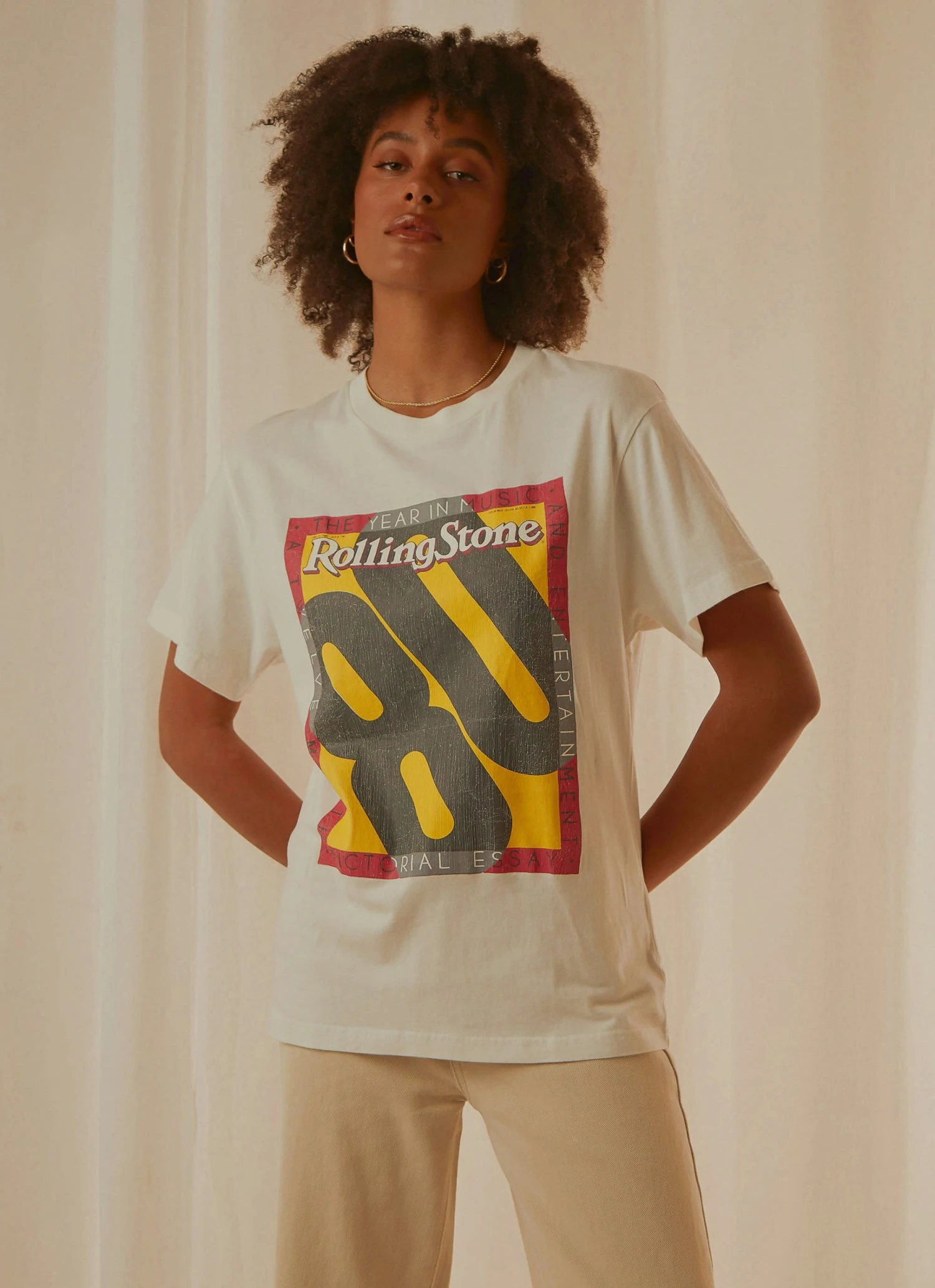 Rolla's Rolling Stone 80 Tomboy Tee - Vintage White 5 Rolla's Rolling Stone 80 Tomboy Tee - Vintage White