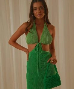 Peppermayo Exclusive New & Most Loved Venus Mini Dress - Green - Pre-Order