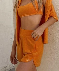 Vacancy Supply Cabana Terry Short - Tangerine New & Most Loved 9 Vacancy Supply Cabana Terry Short - Tangerine New & Most Loved