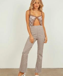 Peppermayo Exclusive New & Most Loved Calypso Mesh Crop - Choc Brown Geo