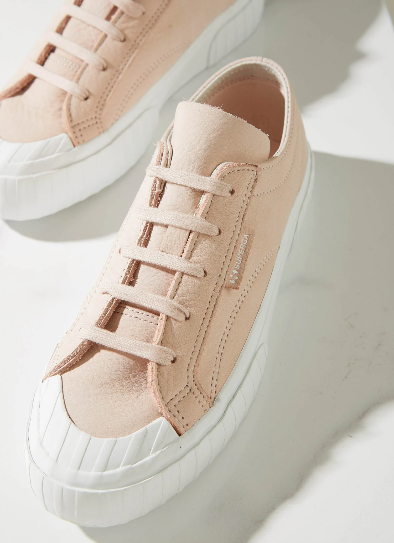 Superga 2630 Stripe Buttersoft Sneaker - Pink Peach Blush 4 Superga 2630 Stripe Buttersoft Sneaker - Pink Peach Blush
