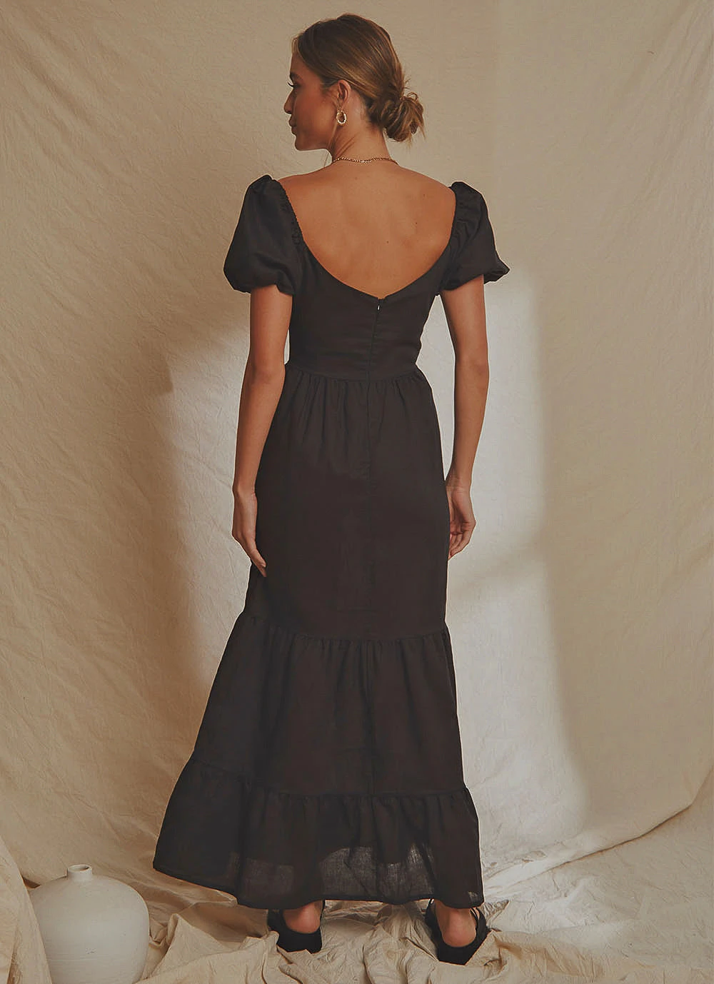 National Breast Cancer Foundation X Peppermayo Europe Local Linen Maxi Dress - Black New & Most Loved 7 National Breast Cancer Foundation X Peppermayo Europe Local Linen Maxi Dress - Black New & Most Loved