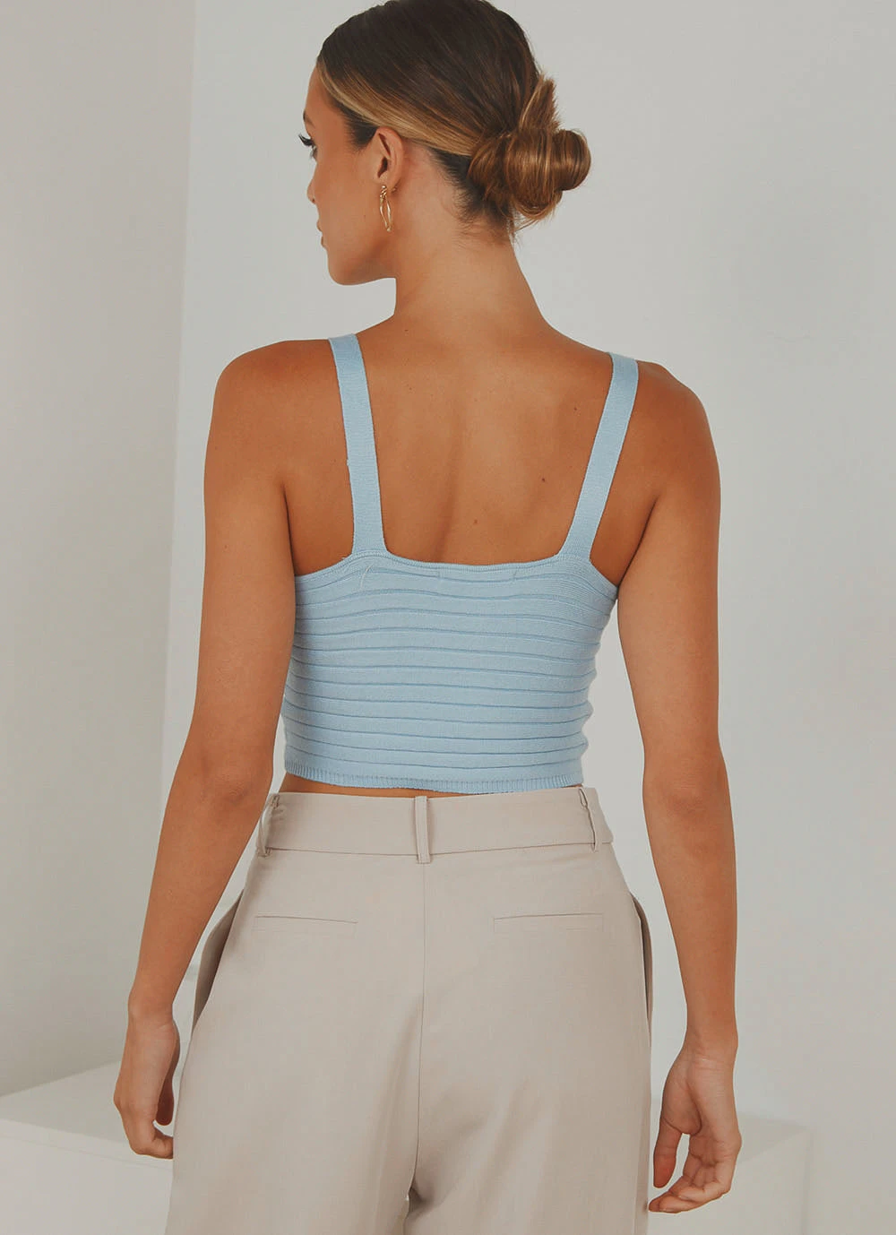 Peppermayo In Her Eyes Knit Crop - Blue 6 Peppermayo In Her Eyes Knit Crop - Blue