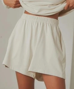 Thrills Established Fleece Short - Heritage White New & Most Loved