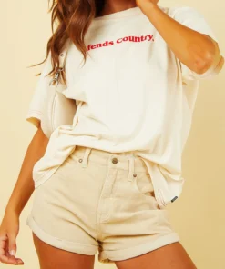 Afends Tyler Corduroy Short - Macadamia Bottoms