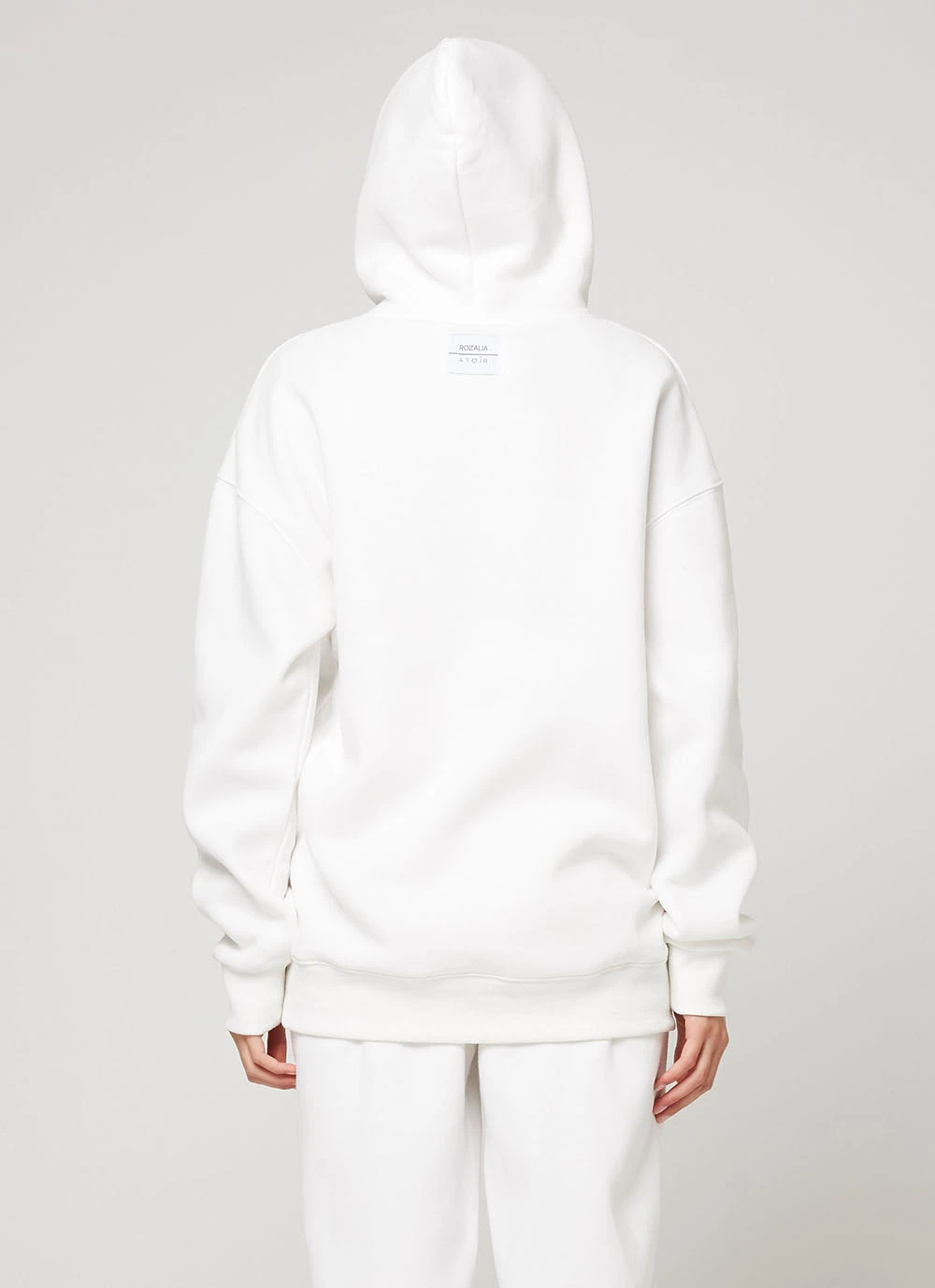 Atoir X Rozalia New & Most Loved Longline Hoodie - White Atoir X Rozalia New & Most Loved Longline Hoodie - White