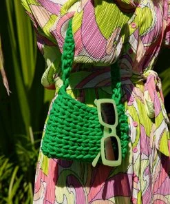 Peppermayo Getaway Weekend Crochet Bag - Jade Green New & Most Loved
