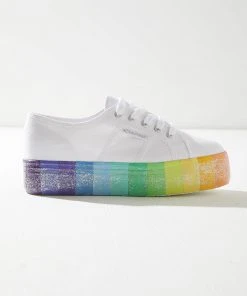 Superga 2790 COTW Mulit Color Glitter - White/ Multi Colour