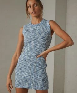 Peppermayo New & Most Loved There She Goes Mini Dress - Blue