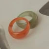 Peppermayo See The World Resin Ring - Orange New & Most Loved