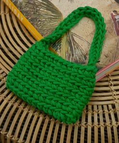 Peppermayo Getaway Weekend Crochet Bag - Jade Green New & Most Loved