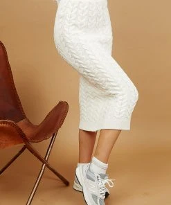 Peppermayo New & Most Loved The Lodge Knit Skirt - Cream